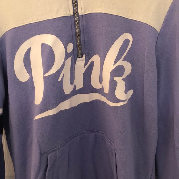Pink Victoria’s Secret 1/4 Zip Sweatshirt - Picture 3 of 6